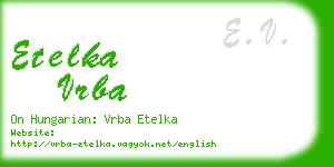 etelka vrba business card